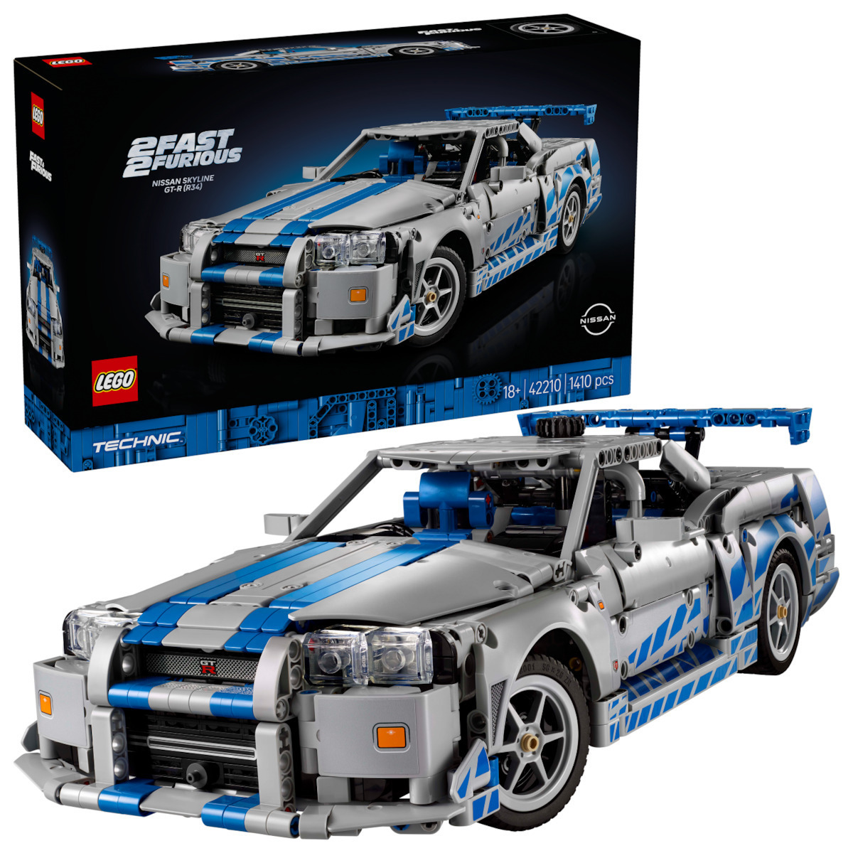 LEGO® Technic™: 2 Fast 2 Furious Αυτοκίνητο Nissan Skyline GT-R (R34) (42210)