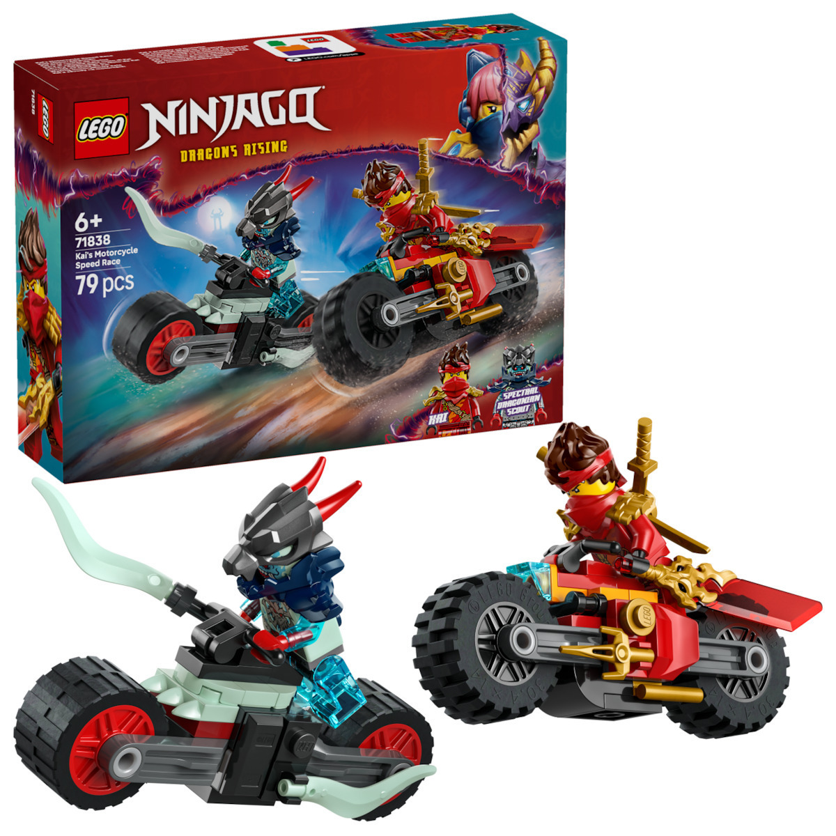 LEGO® NINJAGO®: Αγώνας Ταχύτητας του Κάι με Μοτοσικλέτα (71838)