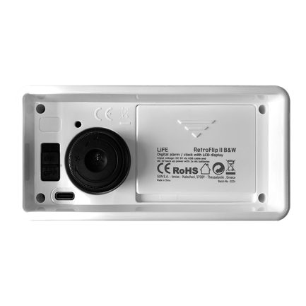 Life Retroflip Ii B&W Επιτραπέζιο Ψηφιακό Ρολόι με Ξυπνητήρι (221-0416) - Image 5