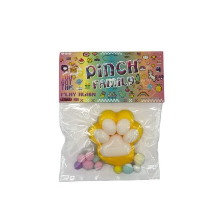 Antistress Pinch Family Squishy Πατούσα Δίχρωμη Pon Pon & Strass 6cm (2748-13) - Image 2