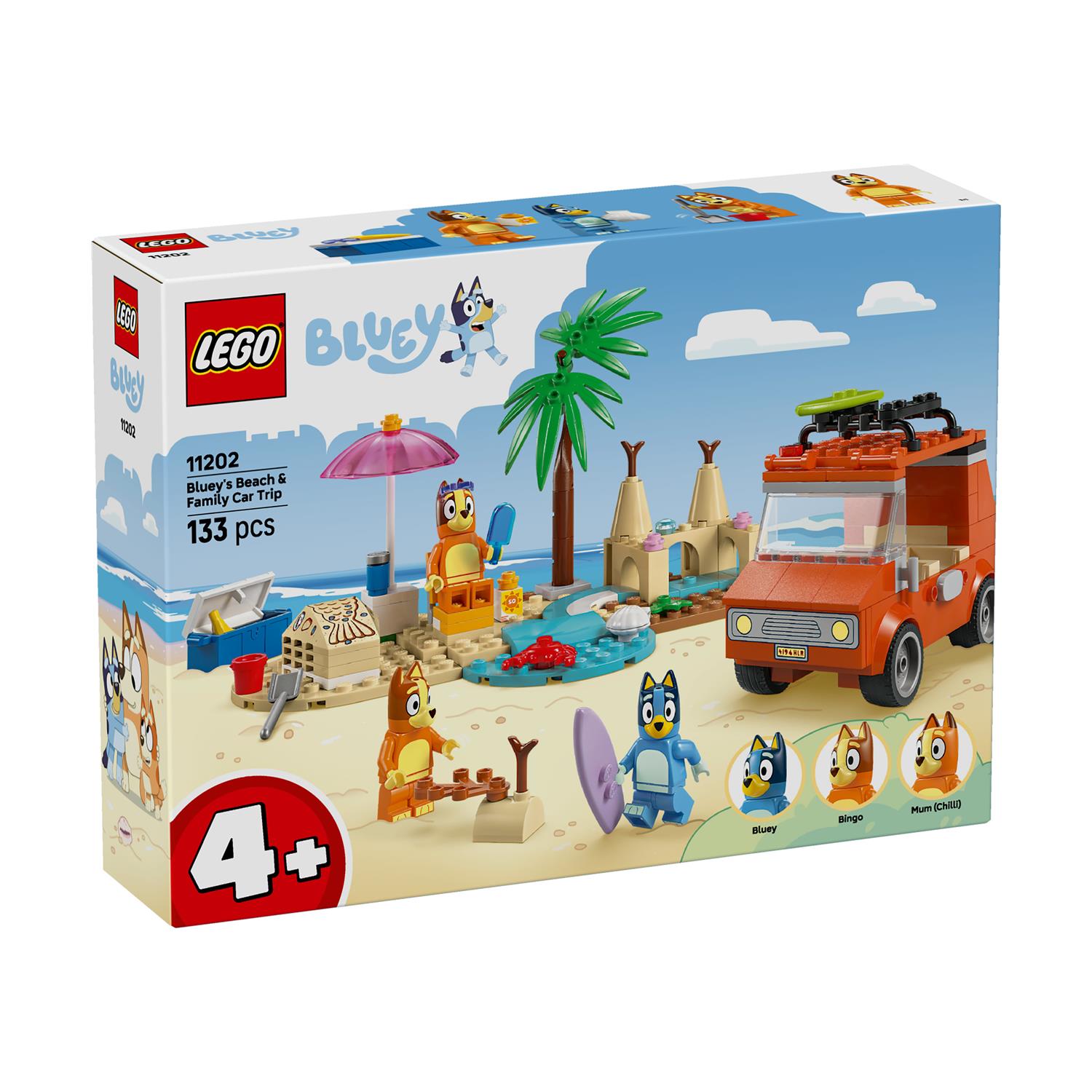 LEGO® Bluey: Bluey’s Beach & Family Car Trip (11202) - Image 2