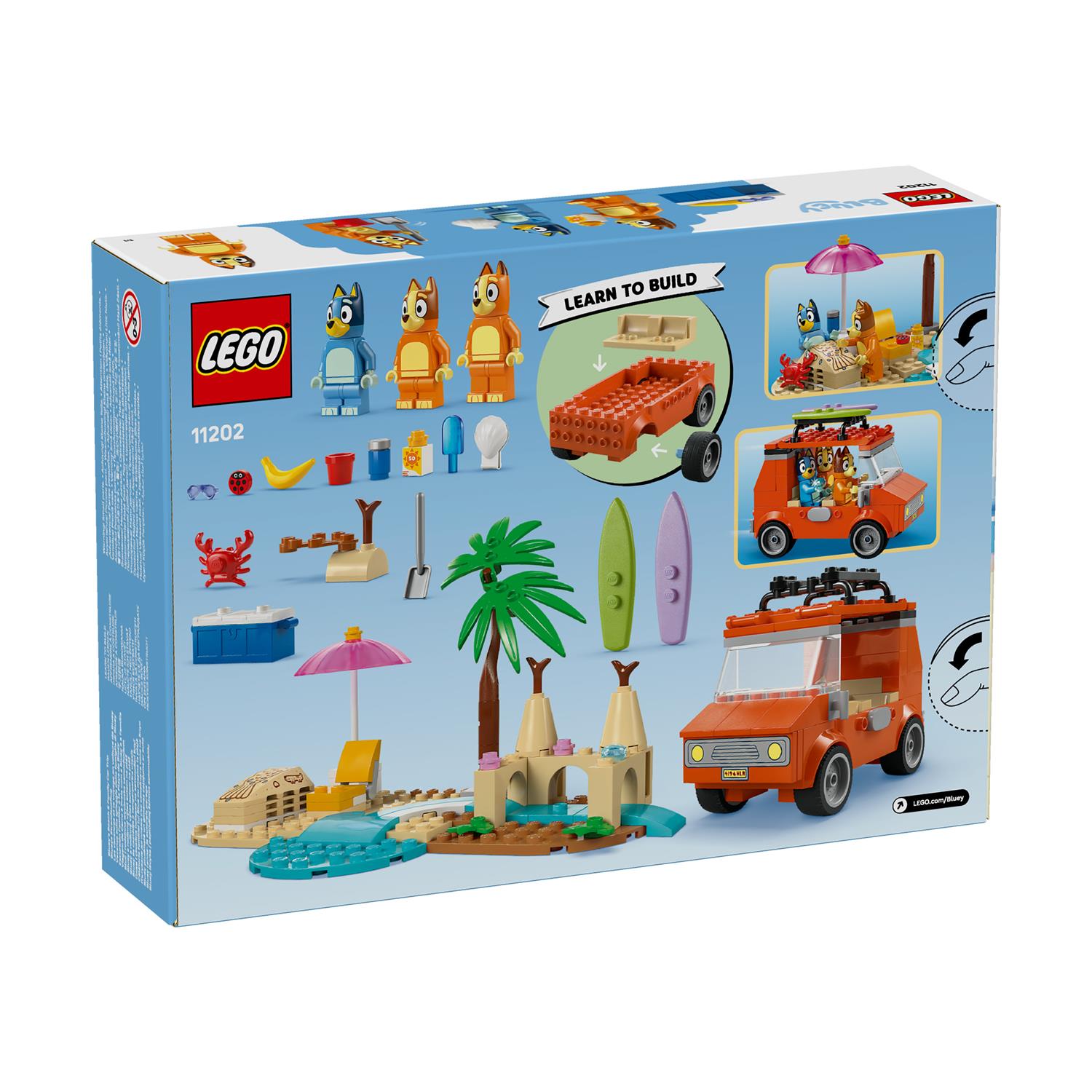 LEGO® Bluey: Bluey’s Beach & Family Car Trip (11202) - Image 3