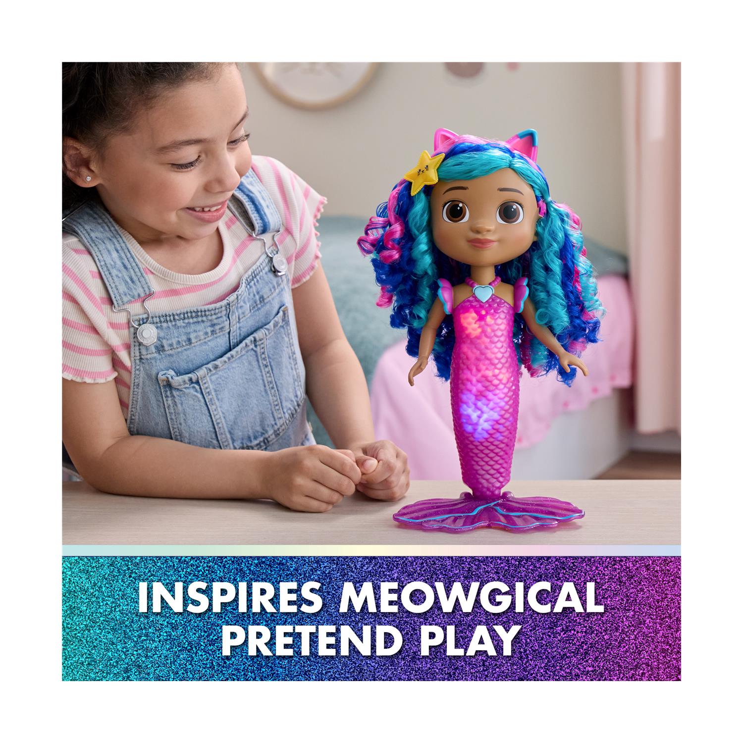 Spin Master Gabby's Dollhouse Movie: Sing & Shine Mermaid 'Gabby' (6074338) - Image 5