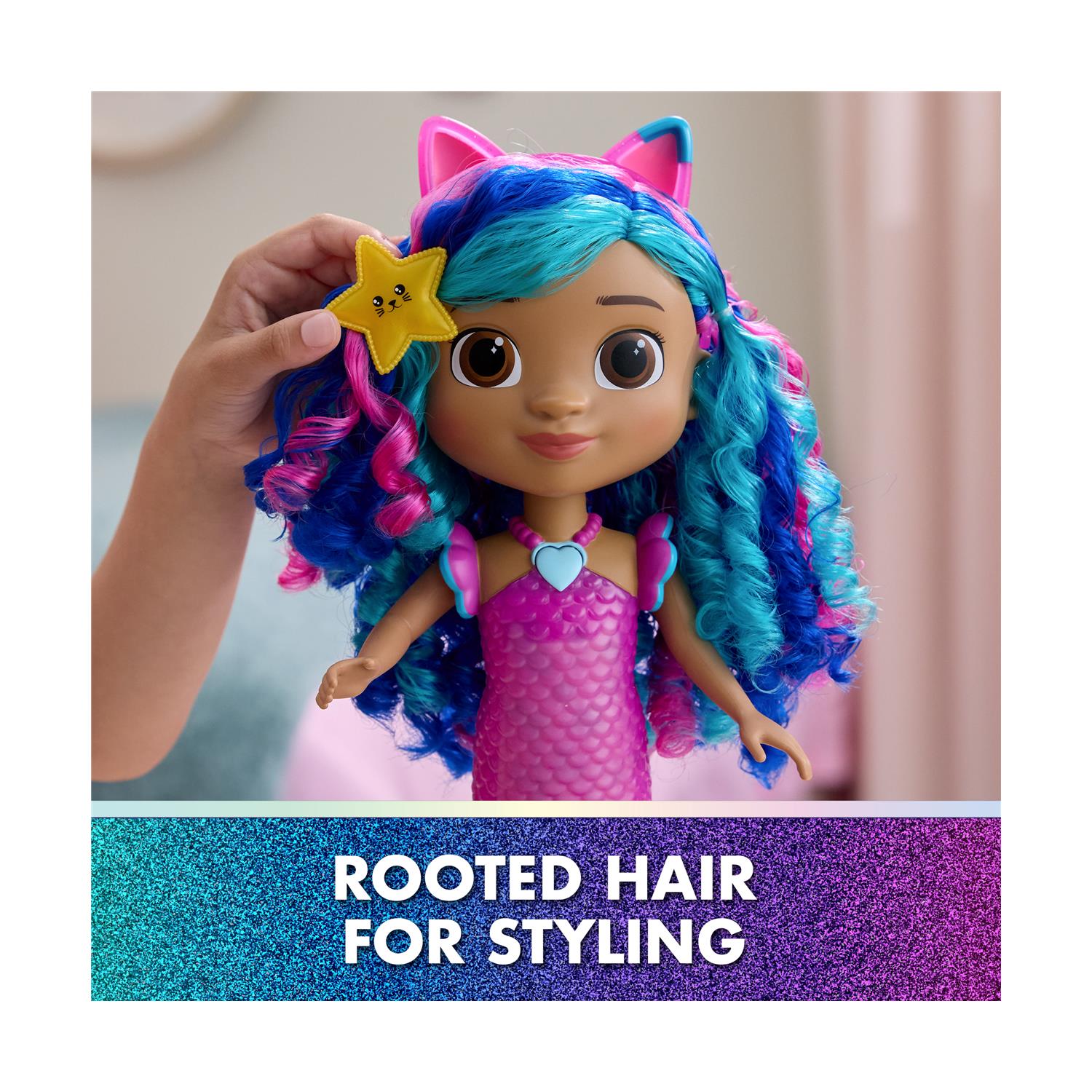 Spin Master Gabby's Dollhouse Movie: Sing & Shine Mermaid 'Gabby' (6074338) - Image 6