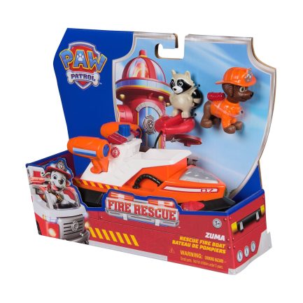 Spin Master Paw Patrol: Fire Rescue - Zuma Rescue Fire Boat Vehicle (20151506) - Image 3