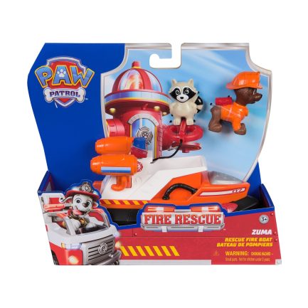 Spin Master Paw Patrol: Fire Rescue - Zuma Rescue Fire Boat Vehicle (20151506) - Image 4