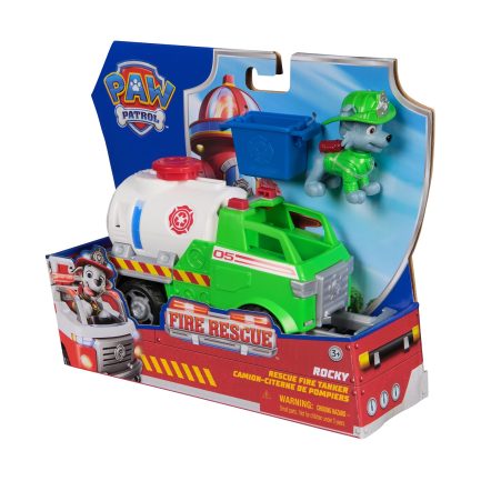 Spin Master Paw Patrol: Fire Rescue - Rocky Rescue Fire Tanker Vehicle (20151504) - Image 3