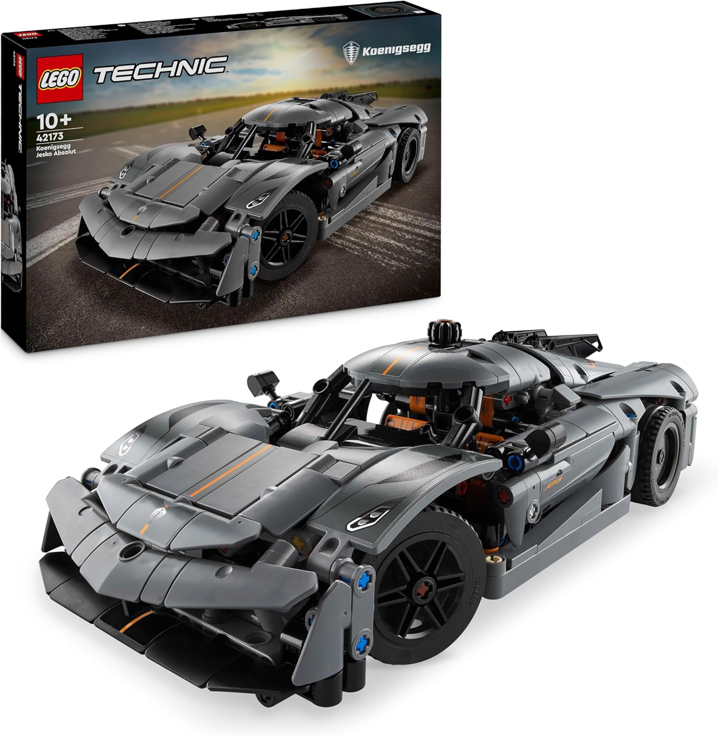 LEGO® Technic™: Koenigsegg Jesko Absolut Gray Hypercar (42173)