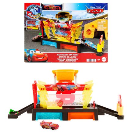 Mattel Disney Cars: Color Changers - Race Ready Car Wash (JBM70)