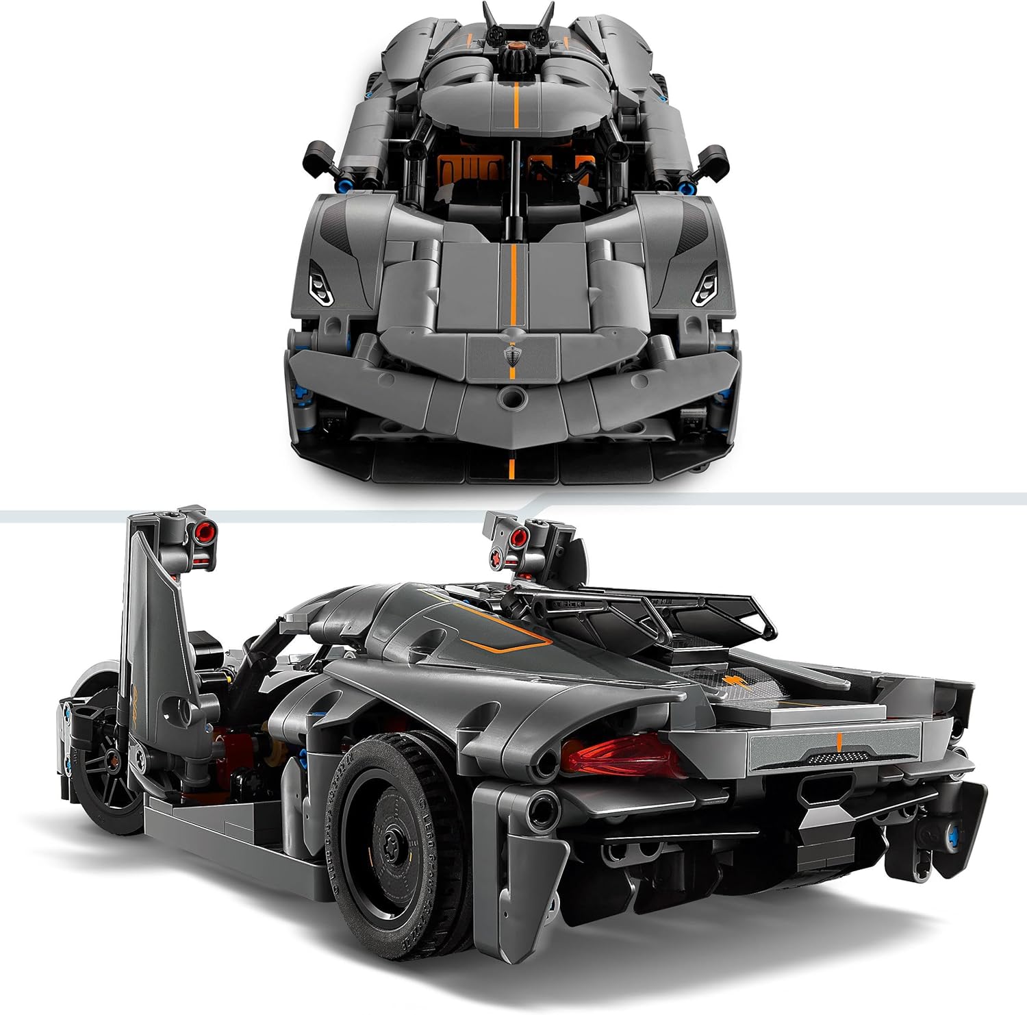 LEGO® Technic™: Koenigsegg Jesko Absolut Gray Hypercar (42173) - Image 3