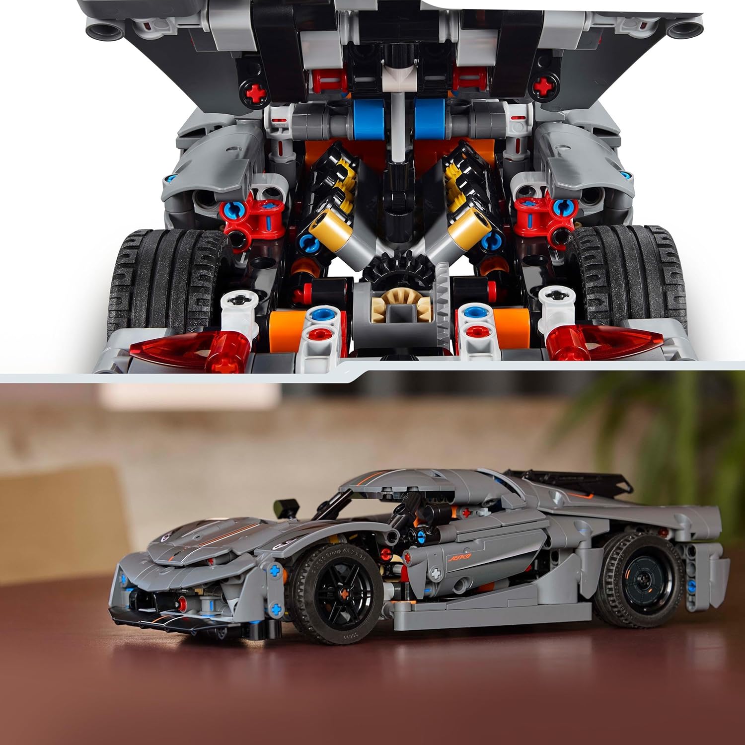 LEGO® Technic™: Koenigsegg Jesko Absolut Gray Hypercar (42173) - Image 6