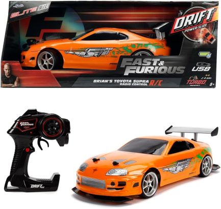 Jada Τηλεκατευθυνόμενο Fast And Furious 1995 Toyota Supra Drift 41cm 1:10 (253209003)