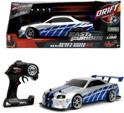 Jada Toys Fast & Furious Fast And The Furious Fast & Furious Nissan Skyline GTR R34 RC Car 1:10 (40 cm) (9336139314R00)