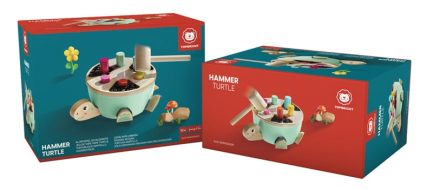 Top Bright Ξύλινο Εκπαιδευτικό Παιχνίδι Χελώνα με Σφυρί (18+ μηνών) (121097)