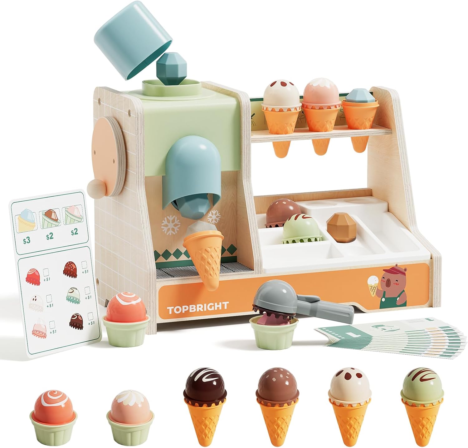 Top Bright Ice Cream Boutique Pretend Play Toy (121203) - Image 2