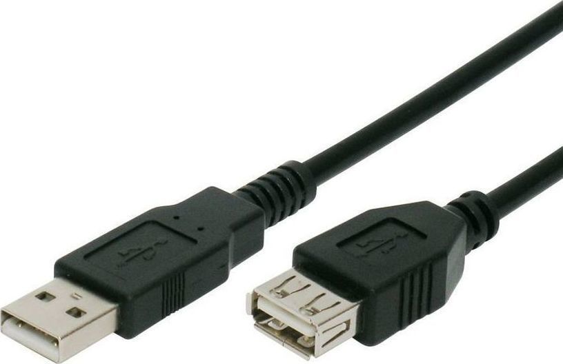 Powertech USB 2.0 Cable USB-A male - USB-A female Μαύρο 1.5m CAB-U011