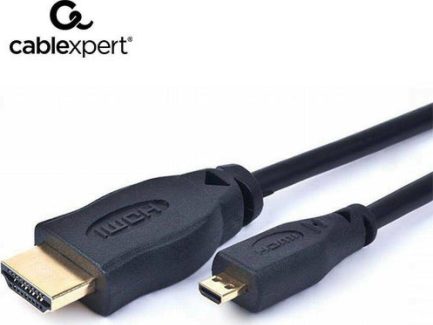 Cablexpert HDMI 1.4 Cable HDMI male - micro HDMI male 1.8m Μαύρο (CC-HDMID-6)