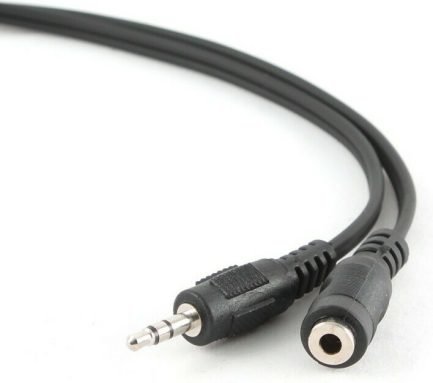 Cablexpert Καλώδιο 3.5mm male - 3.5mm female Μαύρο 1.5m (CCA-423-1.5m)