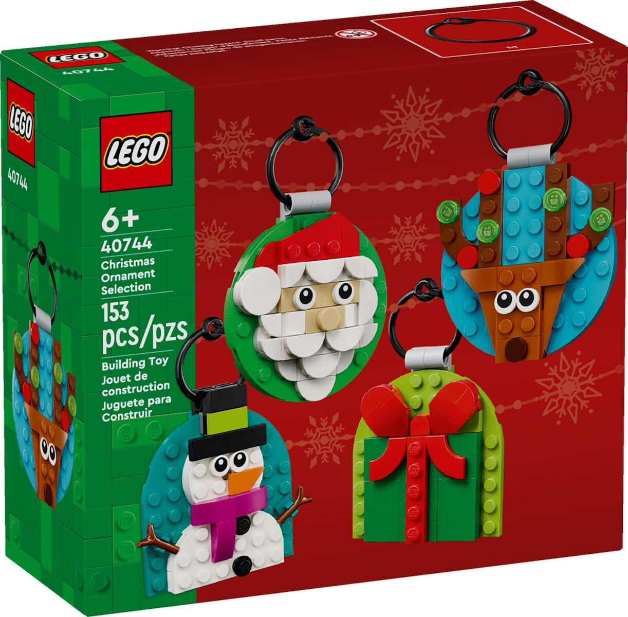 LEGO®Τουβλάκια Christmas Ornament Selection για 6+ Ετών 153τμχ (40744)