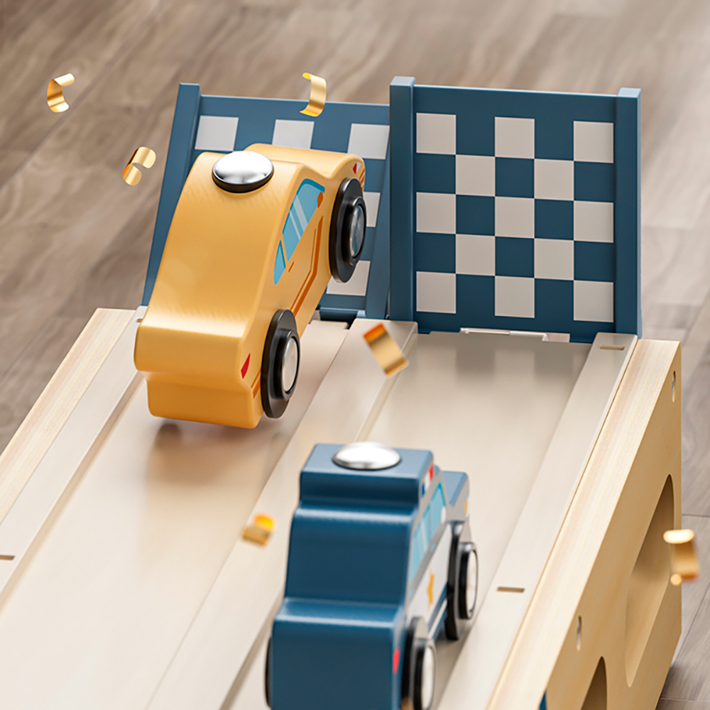 Top Bright Ξύλινο Φορτηγό Μεταφοράς Αυτοκινήτων - Roll & Race Auto Transporter - 121190 +3 Ετών - Image 3