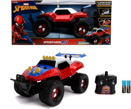 Jada Toys Marvel 1:14 Spider-Man Buggy RC Remote Control Car 2.4 GHz-Τηλεκατευθυνόμενο Αυτοκίνητο (253228000)