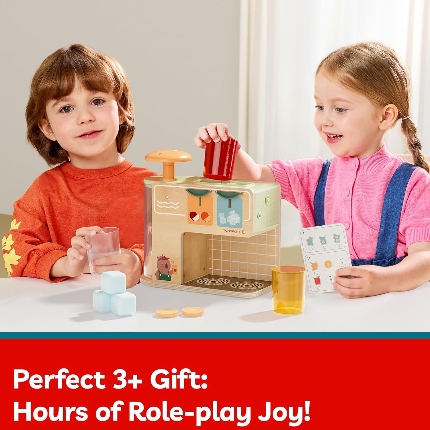 Top Bright Juice Boutique with Cups, Ice Cubes - Αποχυμωτής με 12 αξεσουάρ για 3+ Ετών (121224 ) - Image 4