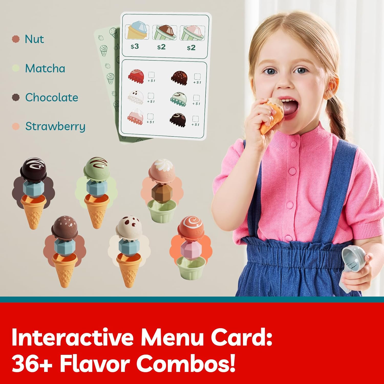 Top Bright Ice Cream Boutique Pretend Play Toy (121203) - Image 7