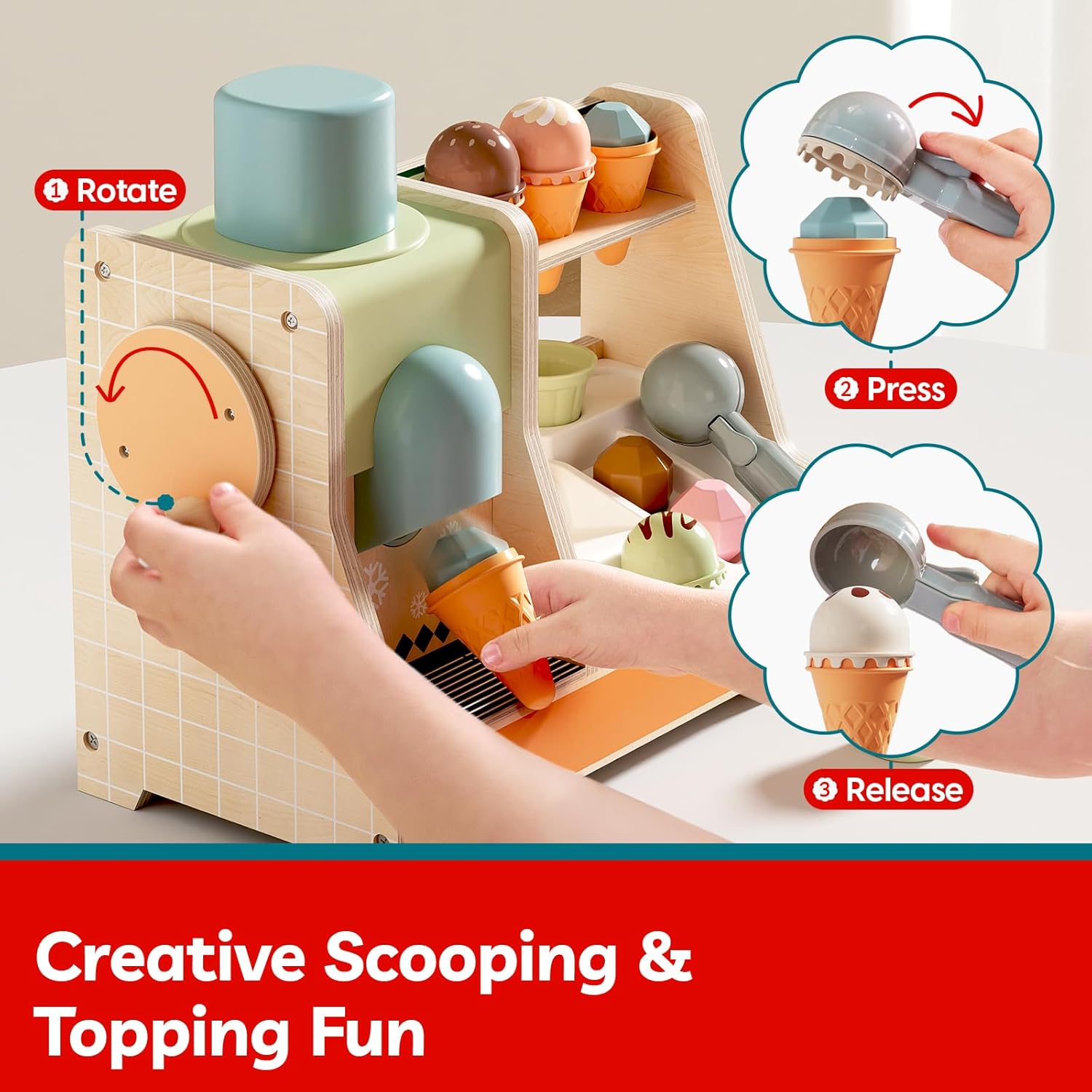 Top Bright Ice Cream Boutique Pretend Play Toy (121203) - Image 8