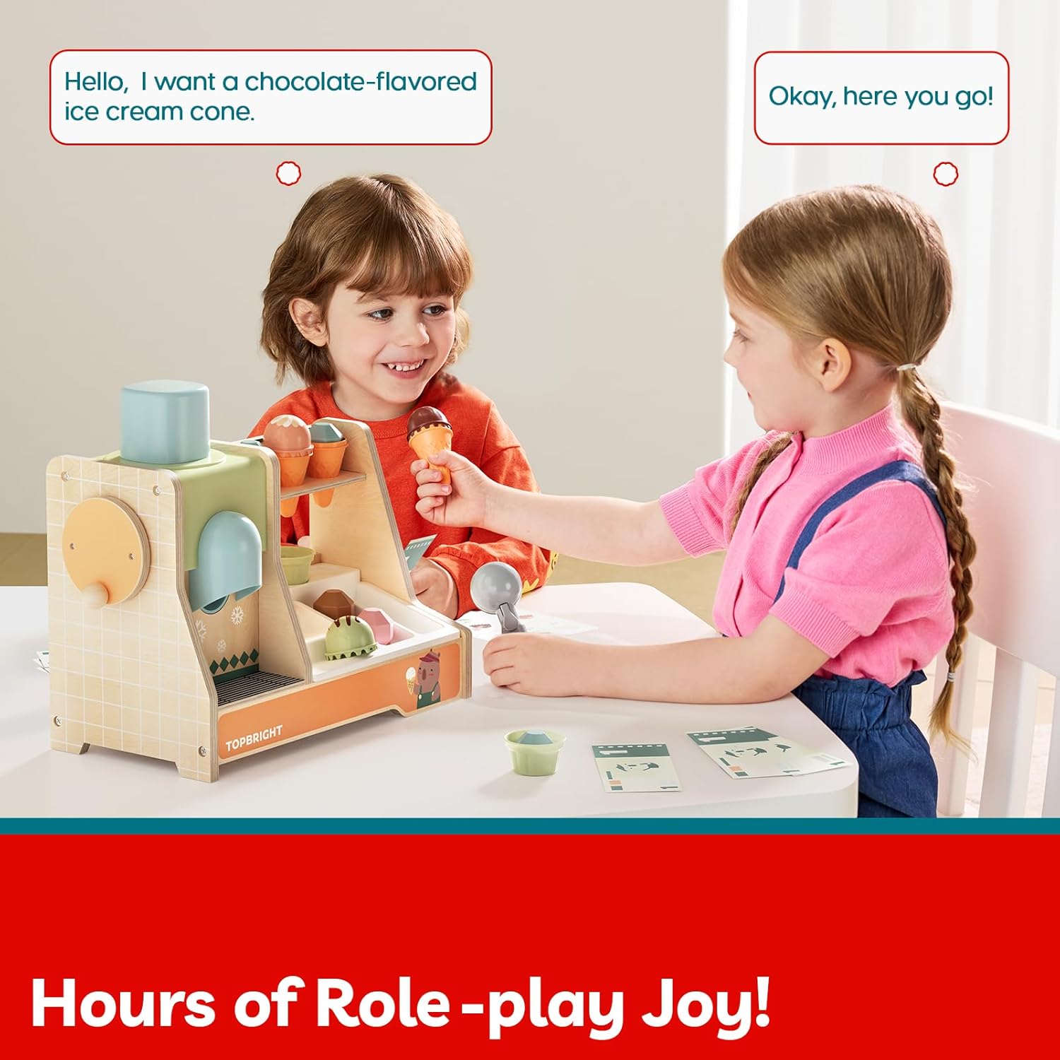 Top Bright Ice Cream Boutique Pretend Play Toy (121203) - Image 9