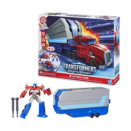 Hasbro Transformers Truck to Playset: Earthspark - Optimus Prime Battle Trailer (G0750)