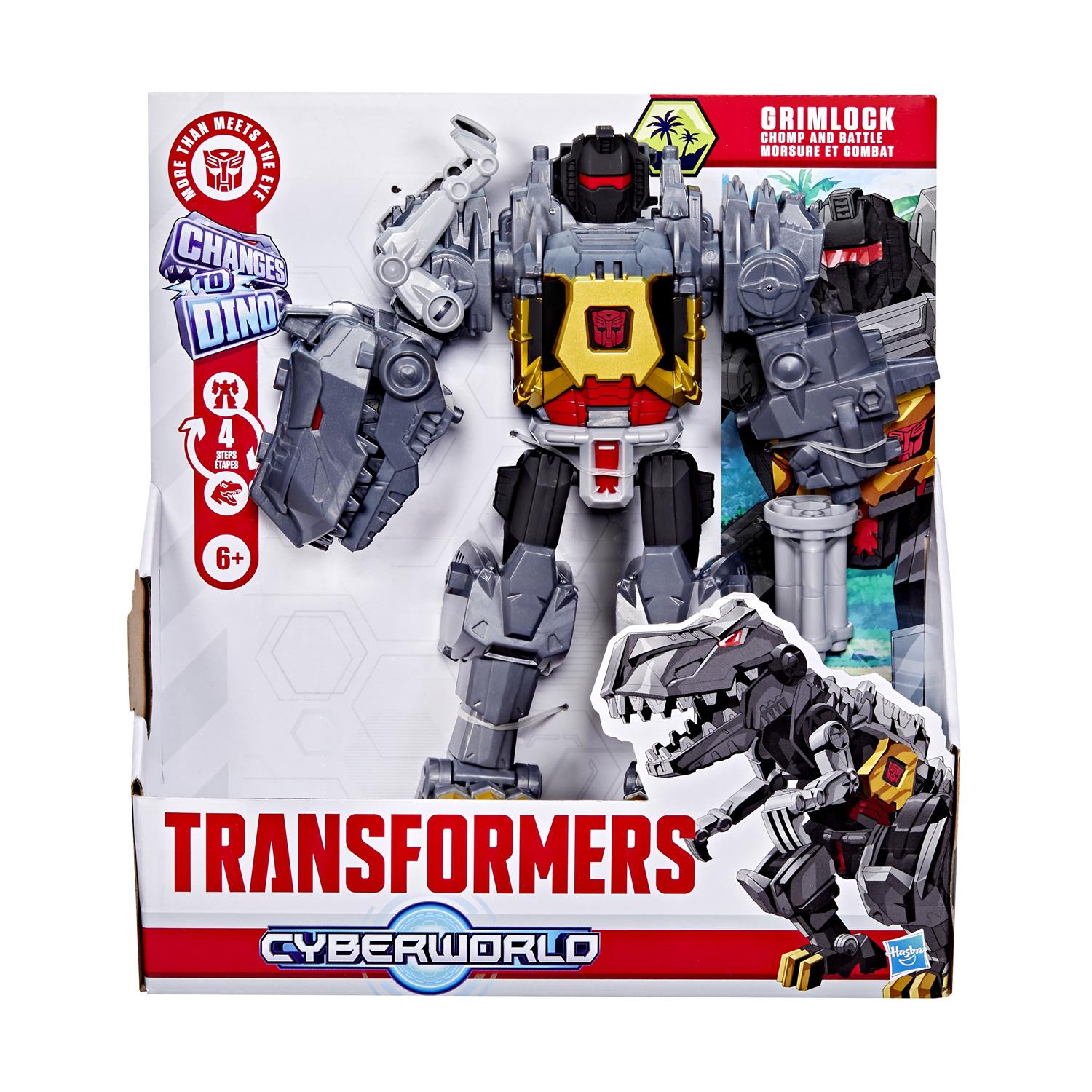 Hasbro Transformers Changes to Dino: Cyberworld - Chomp & Battle Grimlock Action Figure (G0748) - Image 5