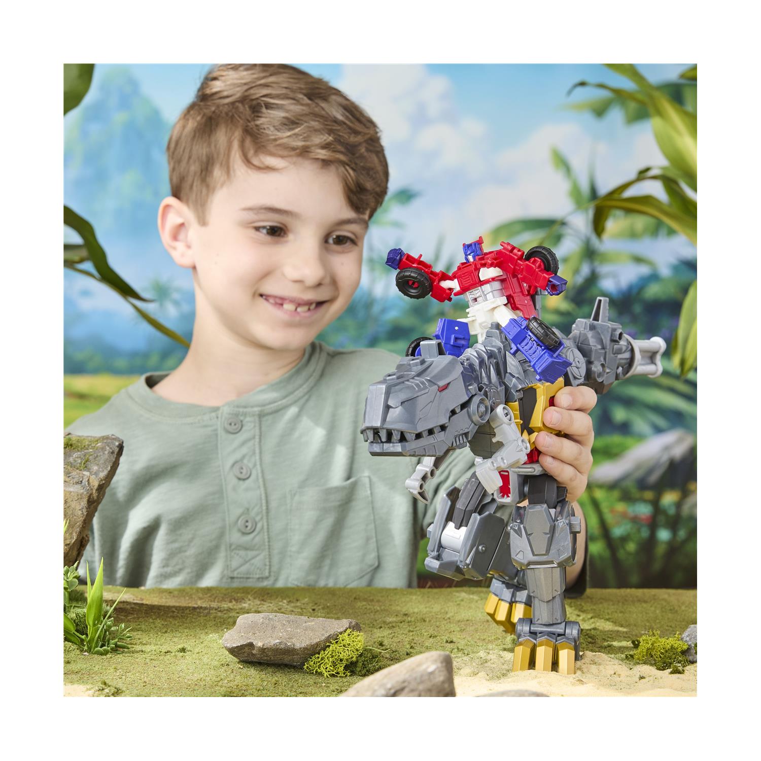 Hasbro Transformers Changes to Dino: Cyberworld - Chomp & Battle Grimlock Action Figure (G0748) - Image 8