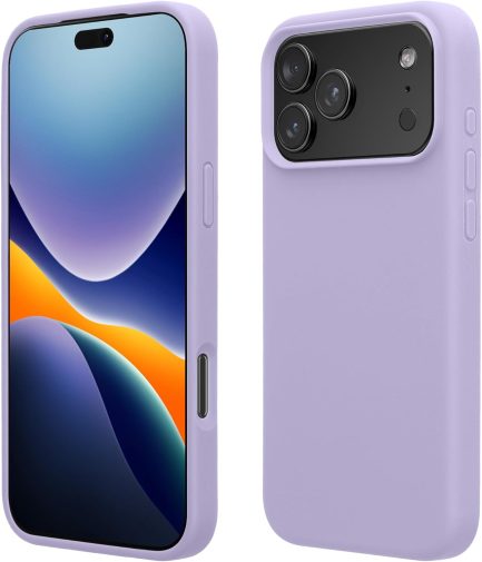 iPhone 17 Pro 6.3 Inch , Soft Touch Back Cover Σιλικόνης (oem) (Purple)