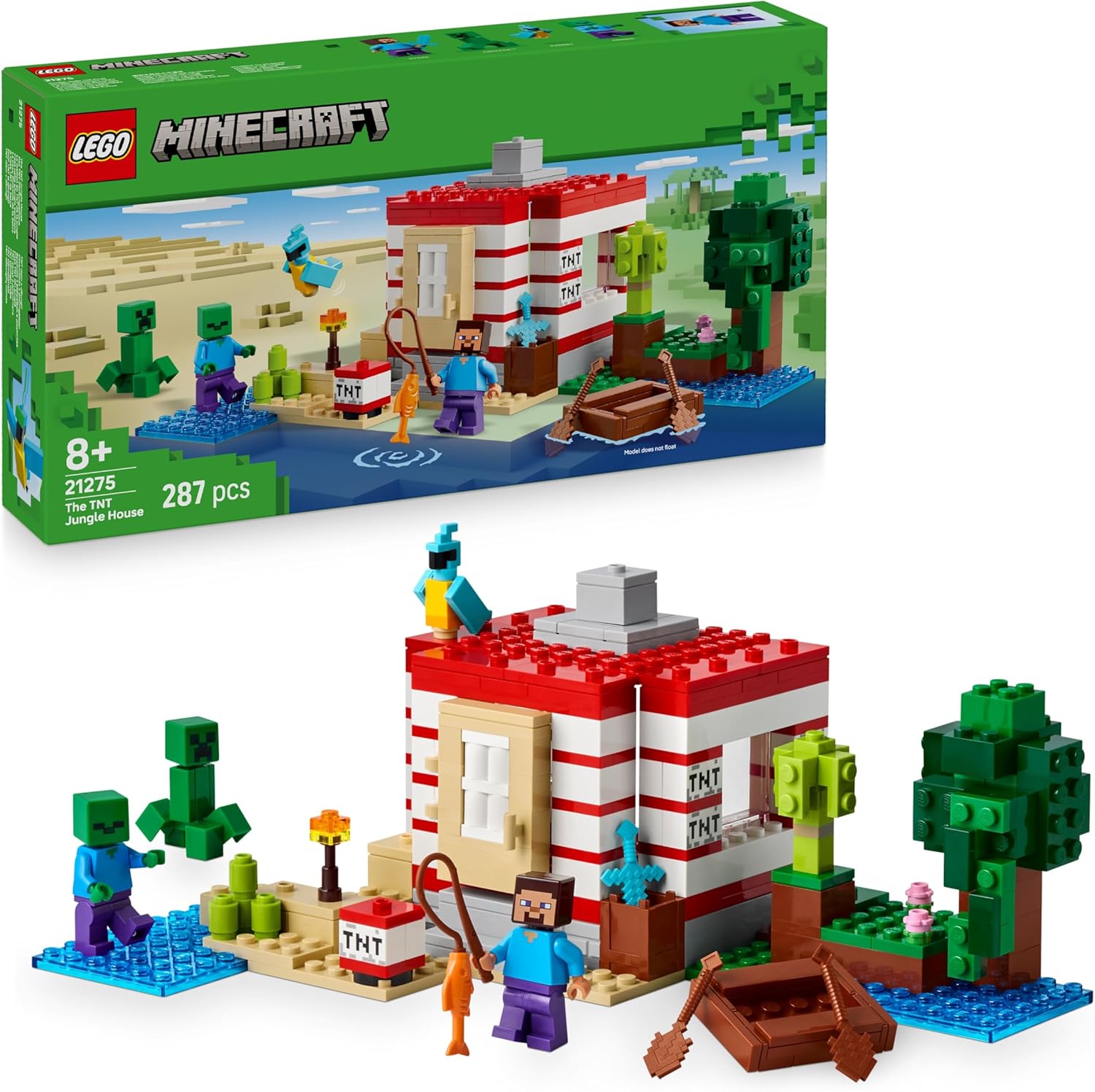 LEGO® Minecraft®: The TNT Jungle House (21275)
