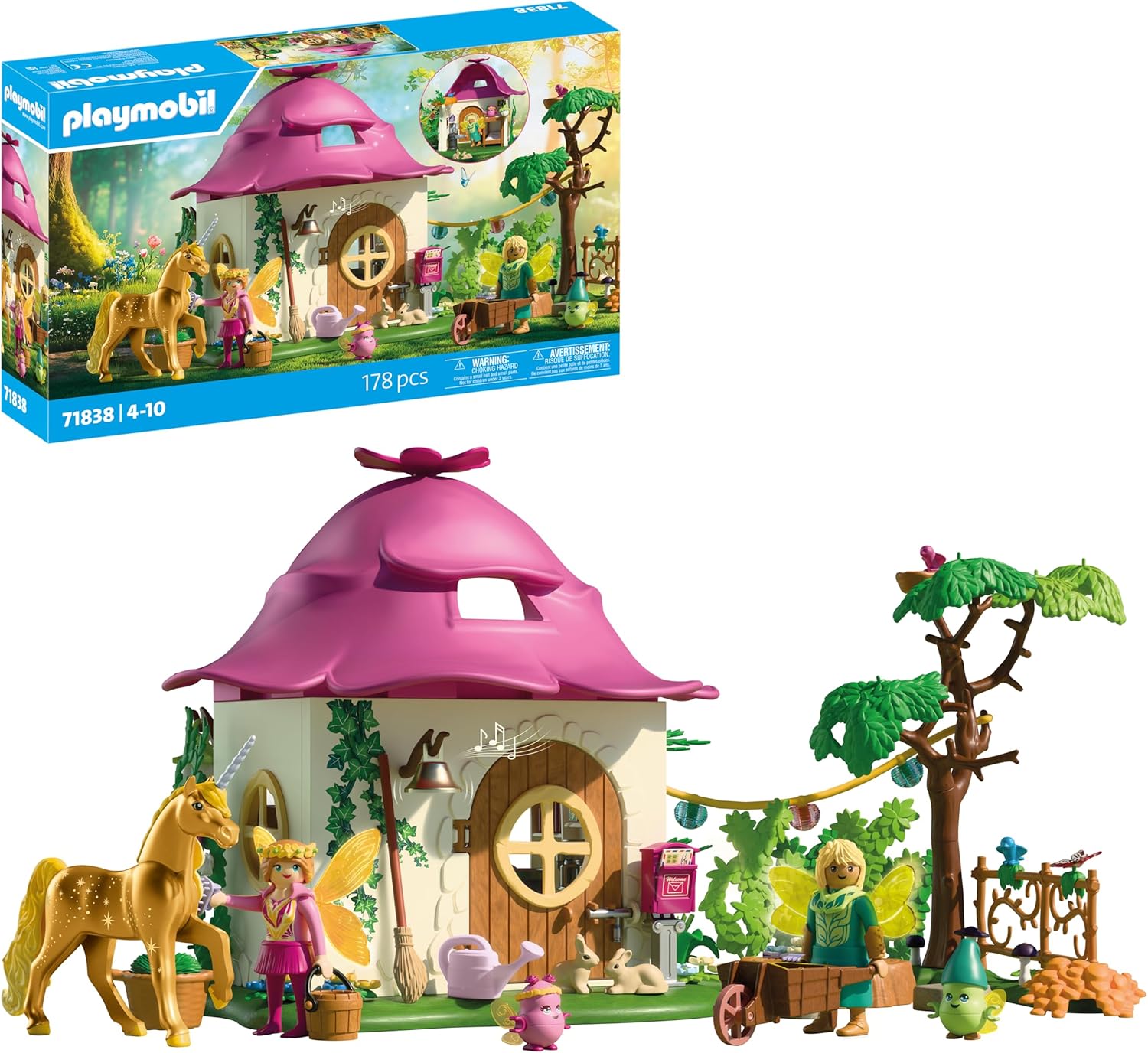 Playmobil Magic Νεραϊδόσπιτο Και Μονόκερος για 4-10 ετών (71838)