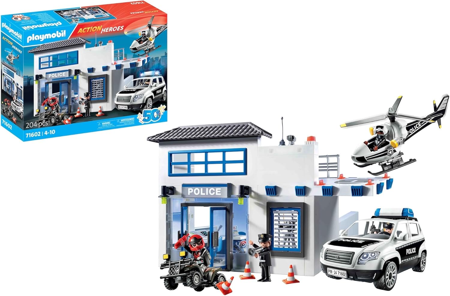 Playmobil Action Heroes Τμήμα Περιπολικό Ελικόπτερο για 4-10 ετών ( 71602 ) - Image 2