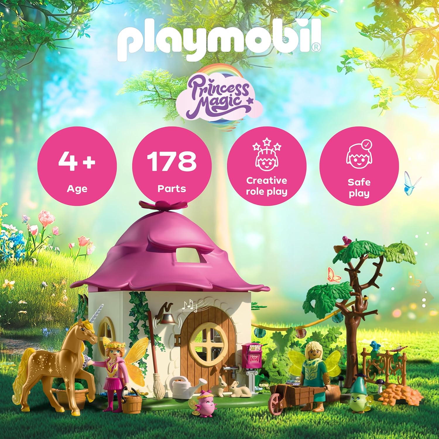 Playmobil Magic Νεραϊδόσπιτο Και Μονόκερος για 4-10 ετών (71838) - Image 2