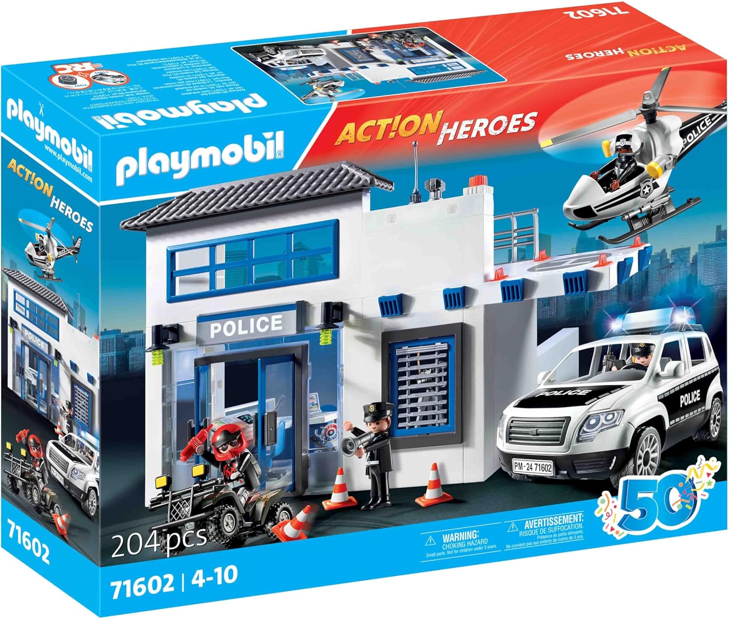 Playmobil Action Heroes Τμήμα Περιπολικό Ελικόπτερο για 4-10 ετών ( 71602 ) - Image 3