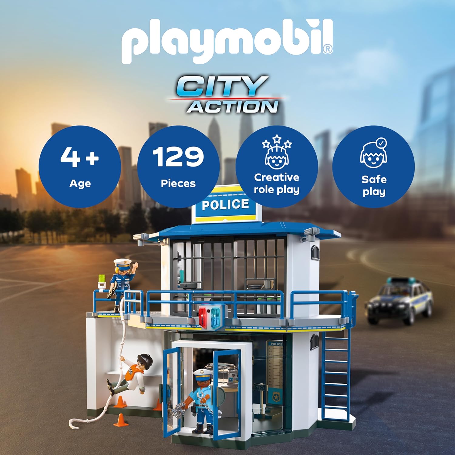 Playmobil City Action Αστυνομικό Τμήμα Με Δωμάτιο Ερευνών για 4-10 ετών (71874) - Image 2