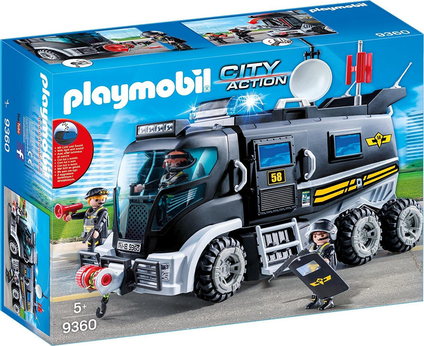Playmobil City Action Θωρακισμένο Όχημα Ειδικών Αποστολών για 5+ ετών (9360)