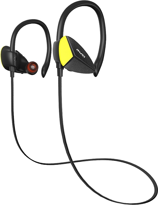 Awei A888BL In-ear Bluetooth Handsfree Ακουστικά με Αντοχή στον Ιδρώτα Μαύρα - Image 2