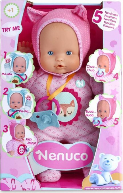 Giochi Preziosi Μωρό Κούκλα Nenuco Soft Doll για 1+ Ετών 30 εκ. Με 5 Λειτουργίες (700014781)