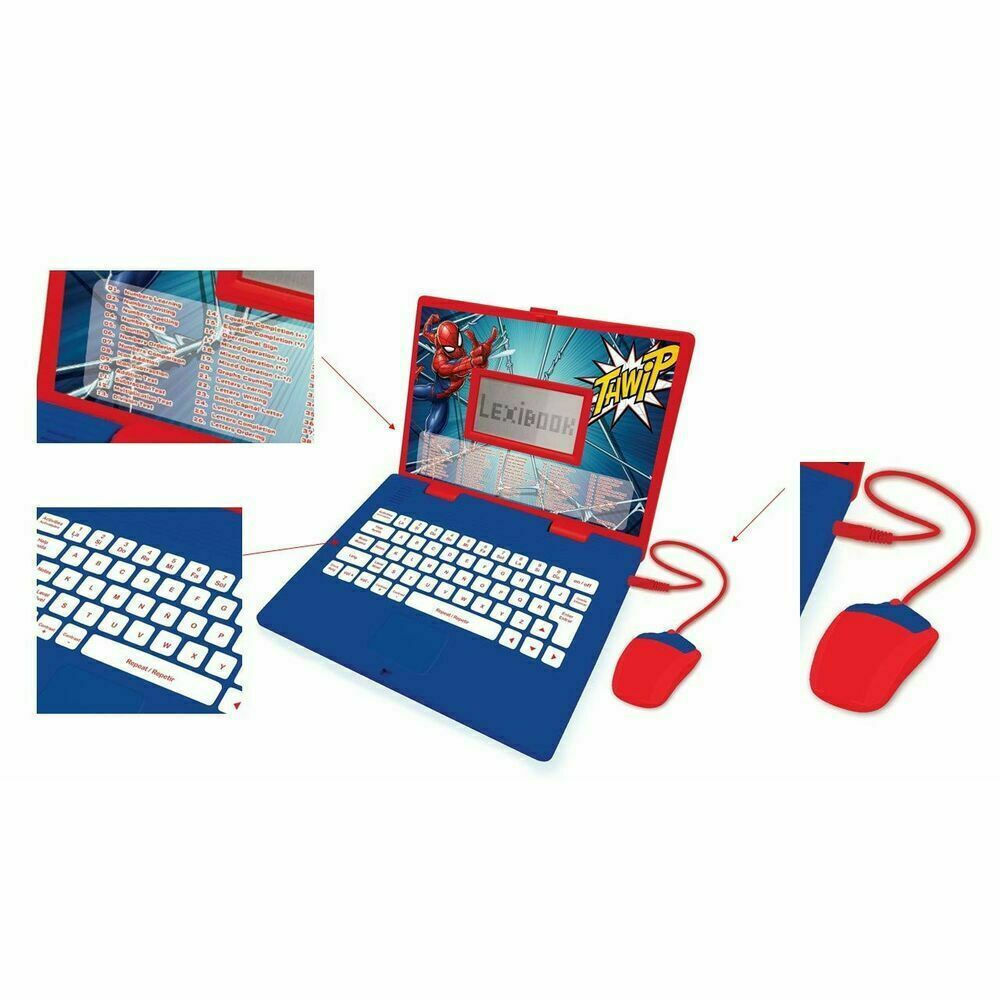Lexibook Ηλεκτρονικό Παιδικό Εκπαιδευτικό Laptop/Tablet Spiderman για 4+ Ετών (JC598SPi8) - Image 2