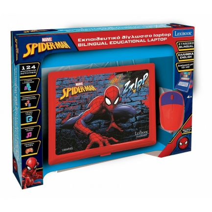 Lexibook Ηλεκτρονικό Παιδικό Εκπαιδευτικό Laptop/Tablet Spiderman για 4+ Ετών (JC598SPi8)