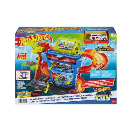 Hot Wheels Color Shifters Πίστα Tunnel Twist Car Wash Playset για 3+ Ετών (HTN80)
