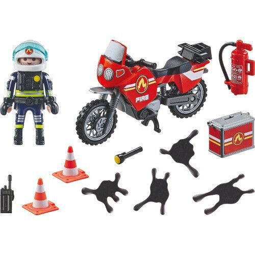 Playmobil Action Heroes Πυροσβέστης Με Μοτοσικλέτα για 4-10 ετών (71466) - Image 2