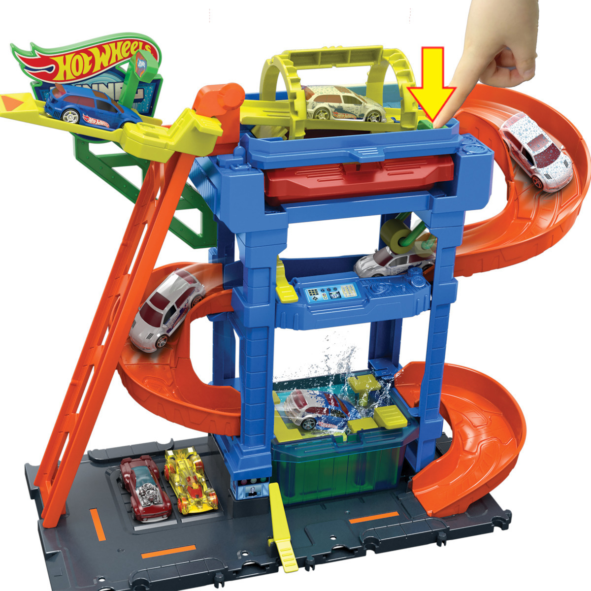 Hot Wheels Color Shifters Πίστα Tunnel Twist Car Wash Playset για 3+ Ετών (HTN80) - Image 3