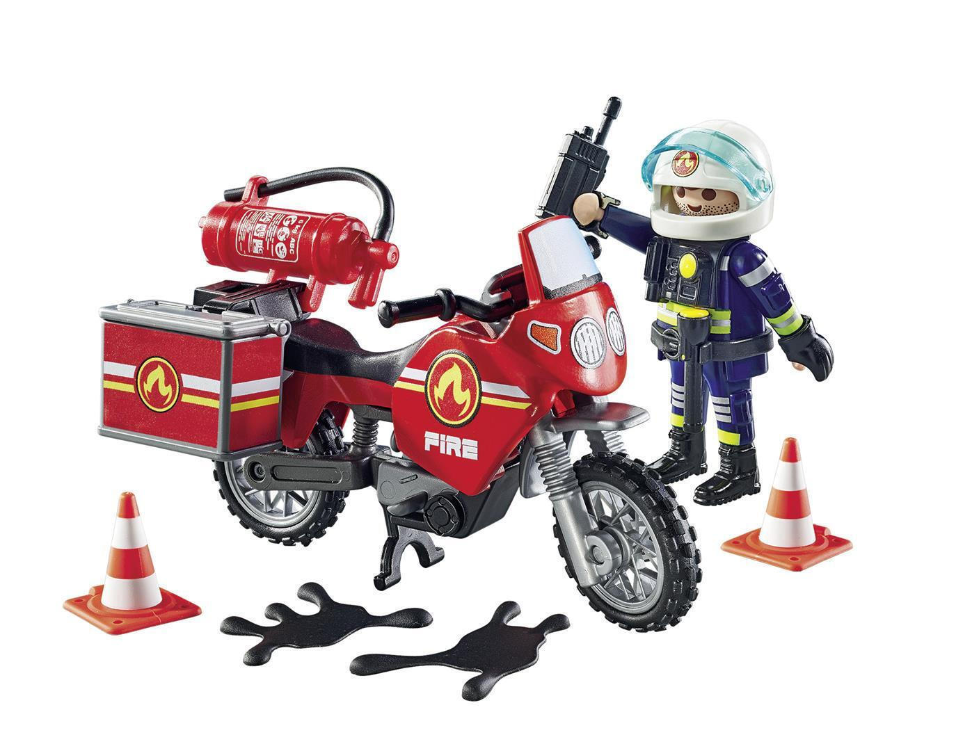 Playmobil Action Heroes Πυροσβέστης Με Μοτοσικλέτα για 4-10 ετών (71466) - Image 3