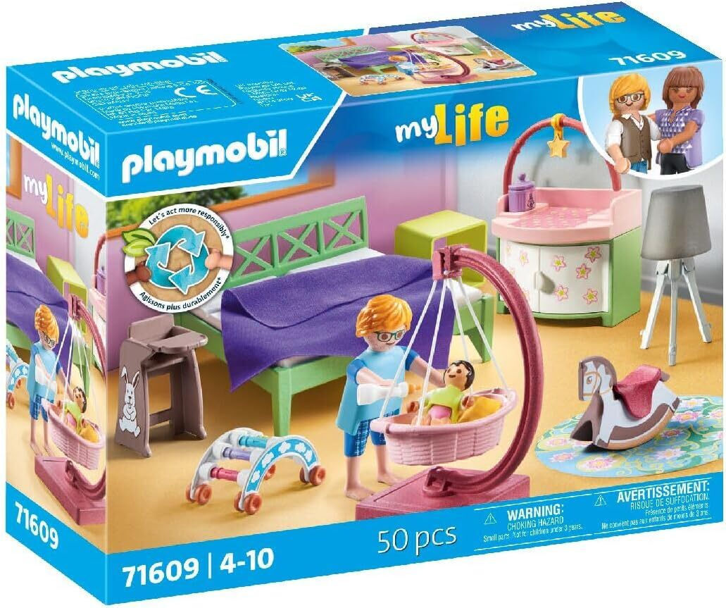 Playmobil MyLife Υπνοδωμάτιο Με Κούνια για 4-10 ετών (71609)