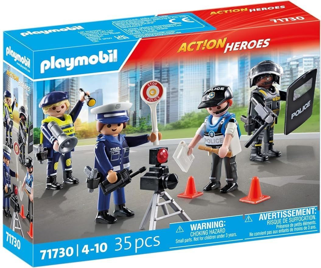 Playmobil Action Heroes Σετ Φιγούρες Αστυνομίας για 4-10 ετών (71730)